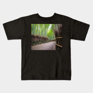 Lonely Bamboo Path Kids T-Shirt